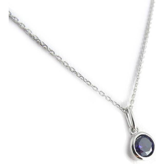 Altesse [L1310] - Amethyst 'Unique' silver necklace Violet