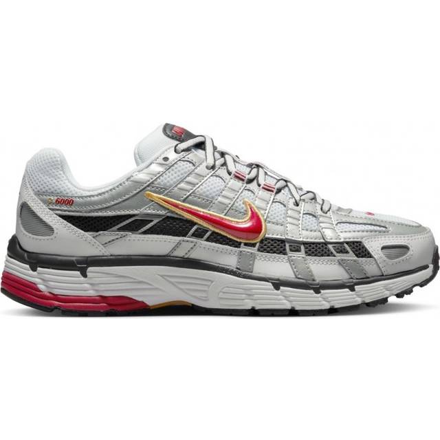 Women s P-6000 Sneakers White / Metallic Platinum / Varsity Red - Multicolor (5.5)