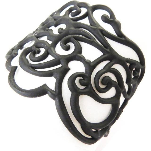 Les Trésors De Lily [P0693] - Black 'Batucada' Designer Bracelet (Clouds) black