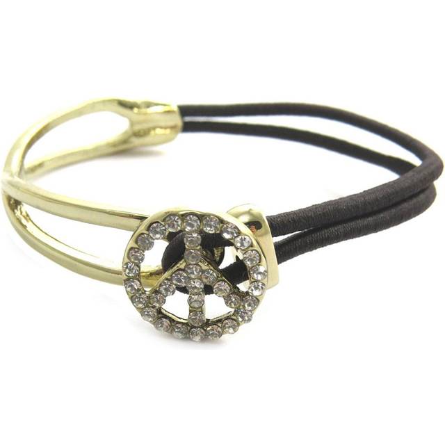 Les Trésors De Lily [N3062] - Designer bracelet 'Peace' golden brown gold
