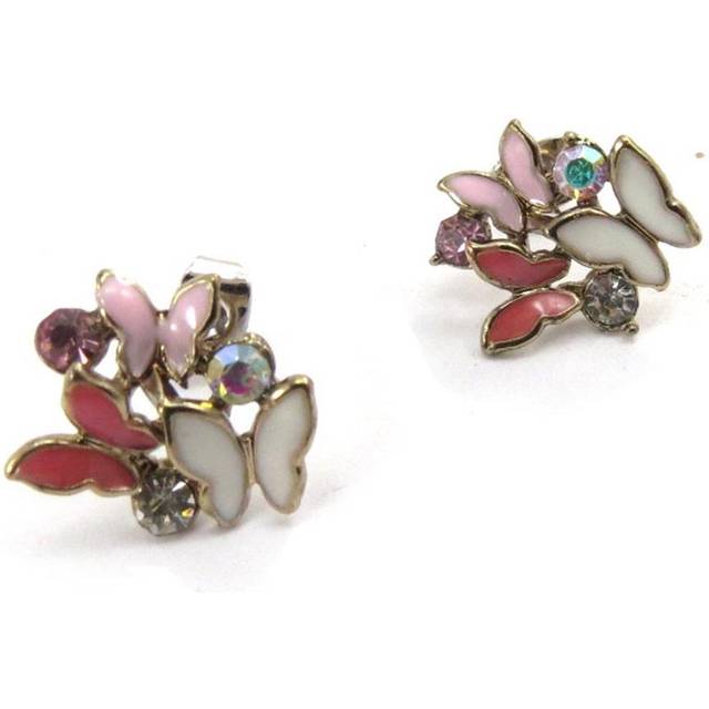 Les Trésors De Lily [J7705] - Designer earrings 'Sissi' pink white