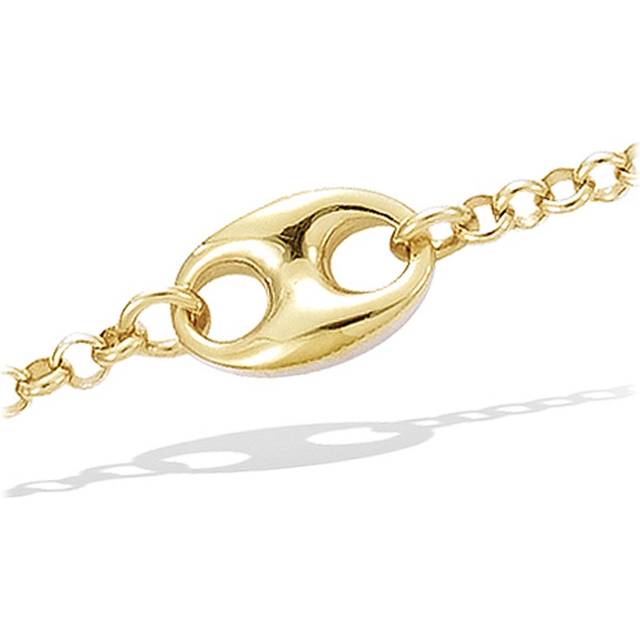 Les Trésors De Lily [F6370] - Gold Plated 'Coffee Bean' Bracelet - 8x15 mm gold