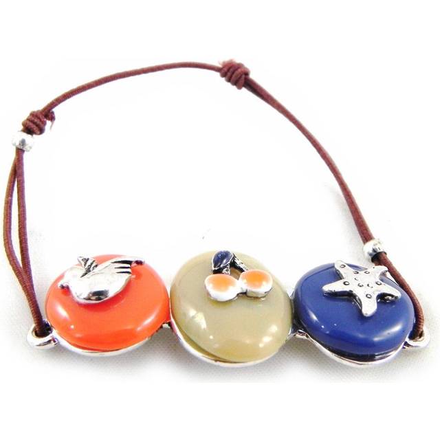Les Trésors De Lily [H3540] - Designer Bracelet 'Liberty' red beige blue multicolour
