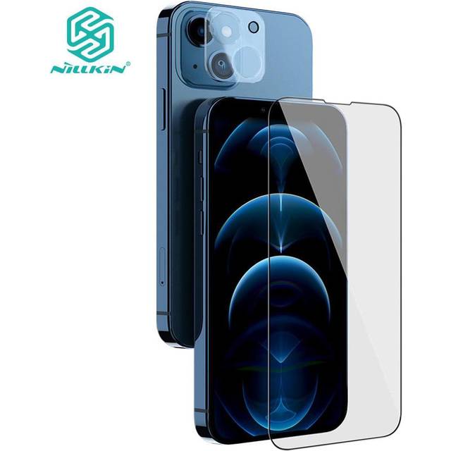 Nillkin 2 In 1 Suit For iPhone 13 Mini Camera Lens Protective Film Tempered Glass Screen Protector iPhone 13 Mini transparent