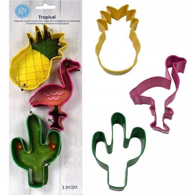 Anniversary House Tropical Poly-Resin Coated Cookie Cutter (Pack of 3)