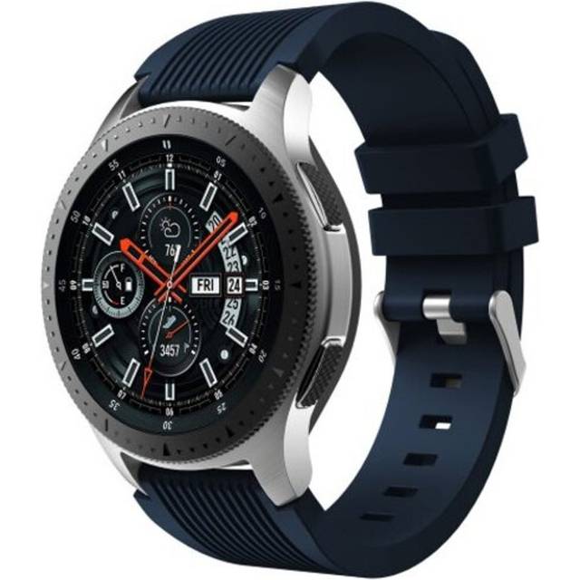 22Mm Silicone Watch Strap Band For Samsung Galaxy 46Mm Midnight Blue Watch Bands