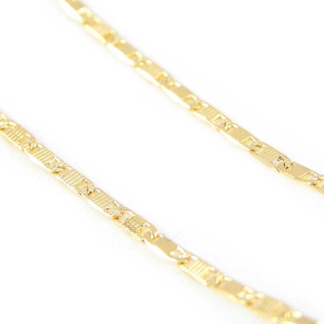 Les Trésors De Lily [H0416] - Guldpläterat halsband 'Choréographie' 40 cm 2 mm gyllene