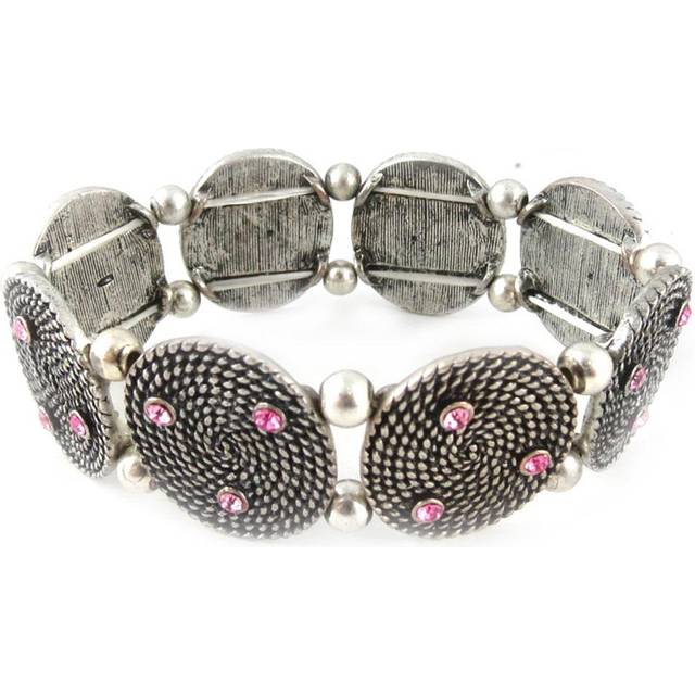 Les Trésors De Lily [E0365] - Pink 'Neolys' Designer Bracelet Rose