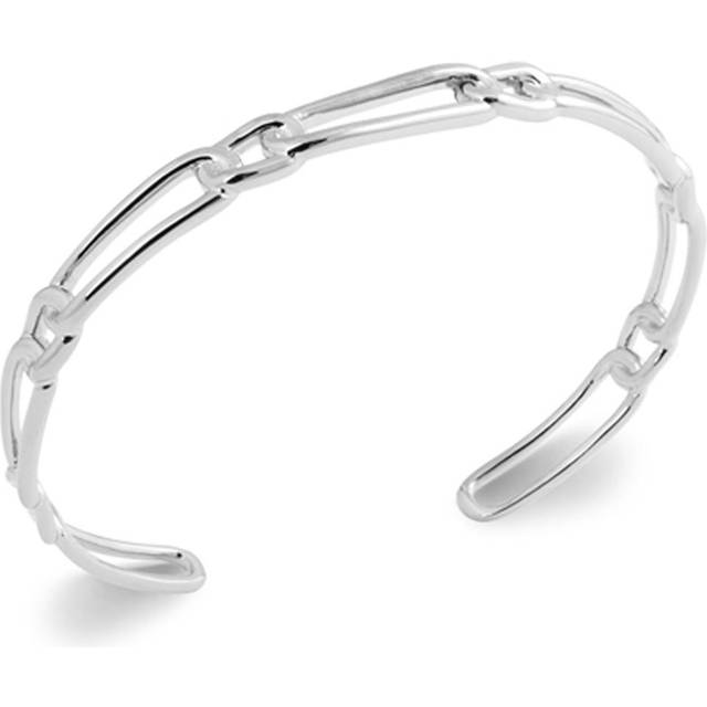 Les Trésors De Lily [R3587] - Silver 'Figaro' bracelet (rhodium) - 58mm 5mm silver
