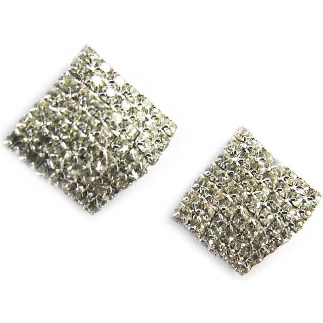 Les Trésors De Lily [M1906] - Designer earrings 'Sissi' white (15 mm)