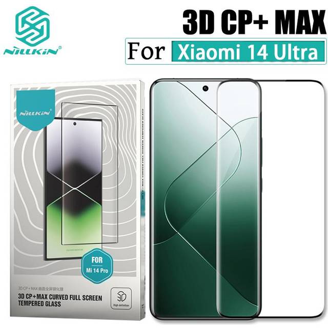 Nillkin för Xiaomi MI 14 Ultra Screen Protectors 3D CP+MAX Anti-reflex Explosionssäker skyddande härdat glasfilm MI 14 Ultra