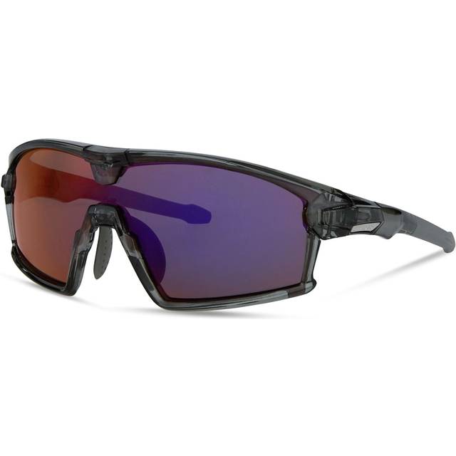 Madison Code Breaker Sunglasses 3 Pack Gloss Crystal Smoke/Purple Mirror/Amber and Clear Lens