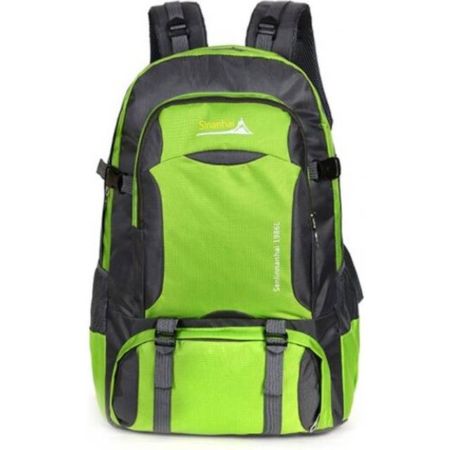 Men's Backpack Waterproof Nylon Large Capacity Outdoor Mountaineering Bag Green Rucksacks