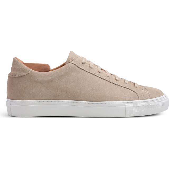 Skolyx premium-sneaker i sandfärgad mocka