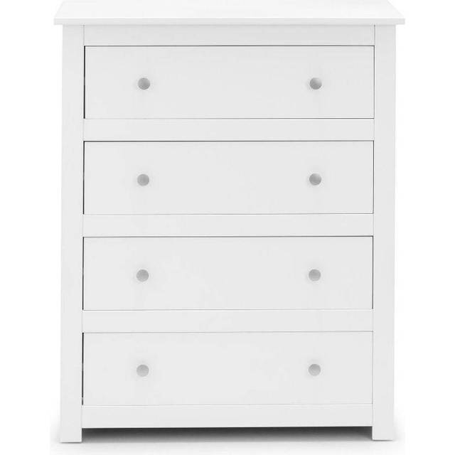 Julian Bowen Radley Surf White 4 Drawer Chest of Drawers