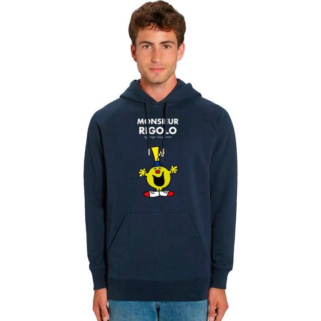 Men's hoodie - MONSIEUR RIGOLO XS navy blue