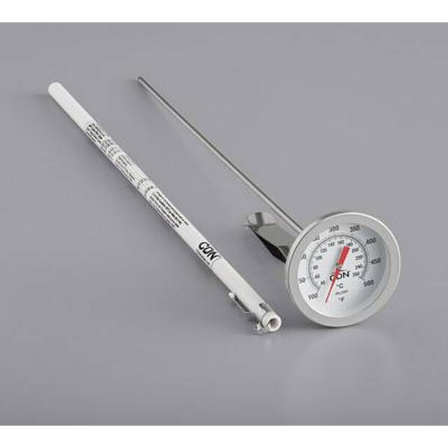 CDN IRL500 Long Stem Fry Thermometer - 12 Silver