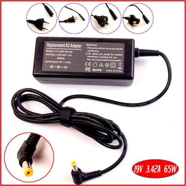 (a-) 19V 3.42A Laptop Ac Adapter Charger for Acer TravelMate 5103 5104 5220 5310 5320 4720 5510 5520 5600 5602 5720 6000 8000 6292