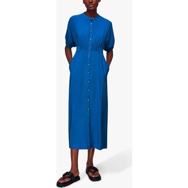 Womens Amber Midi Dress Plain - Blue - 6