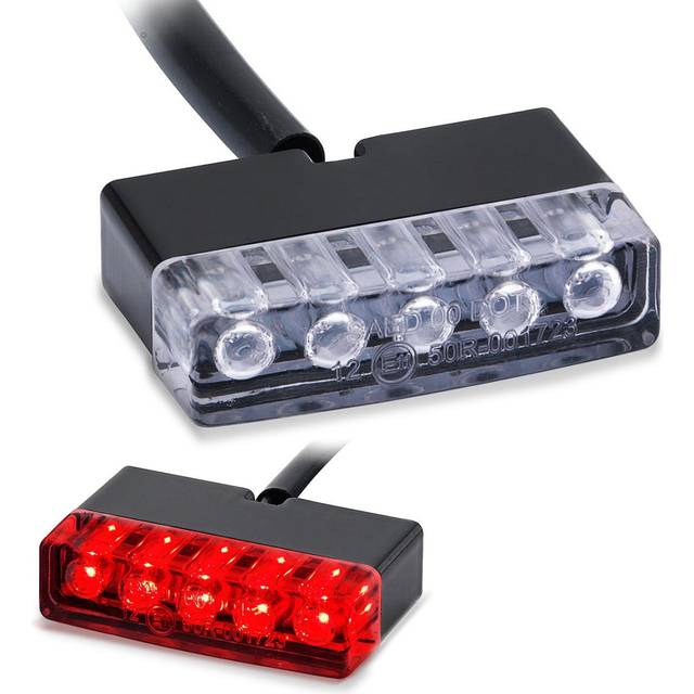 LED mini Rücklicht passend für Chopper / Custombike S 1250 Lumitecs TX38 rot CB18449