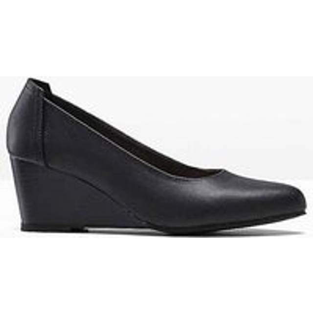 bonprix Wedge Heel Courts - Black