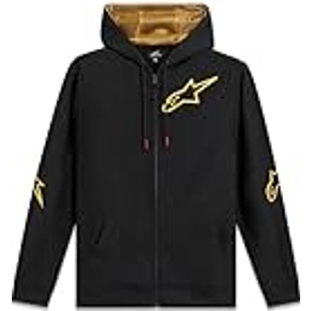 Alpinestars Sessions V3 Zip Hoodie, black-gold, Size S for Men