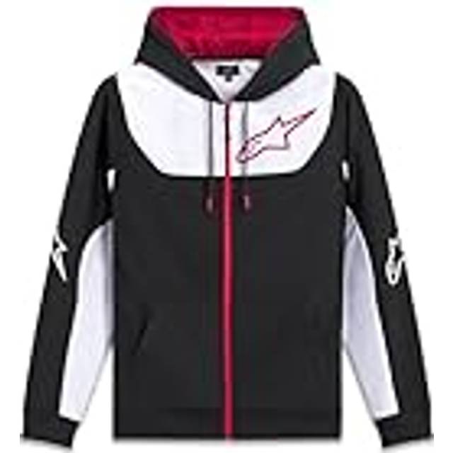Alpinestars Sessions V3 Zip Hoodie, black-white-red, Size M for Men
