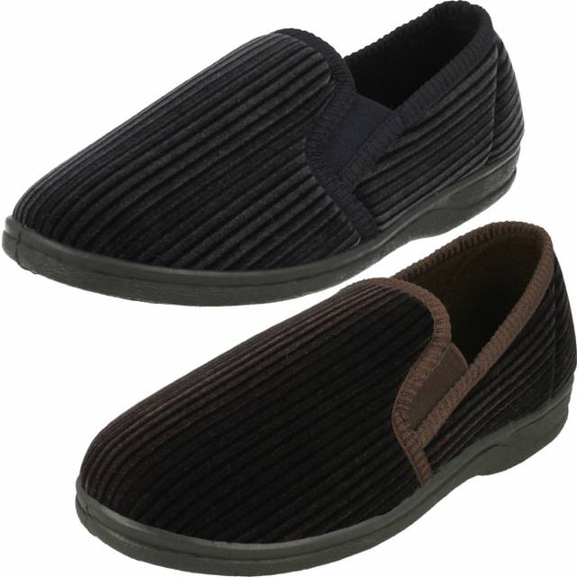 Mens four seasons winter indoor house slip on full slippers wayne
