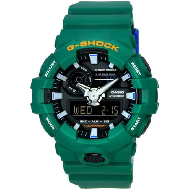 Casio G-Shock Popular Spirited Colours Green Analog Digital Quartz GA-700SC-3A GA700SC-3 200M Men&#39;s Watch