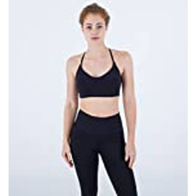 Sports bra low impact women - solid|black|s