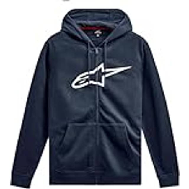Alpinestars Ageless Zip V3 Hoodie med Dragkedja Blå-Vit