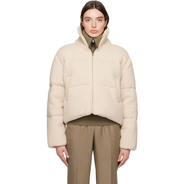 Joseph Off-White Quilted Down Jacket - 1275 Parchment - XL