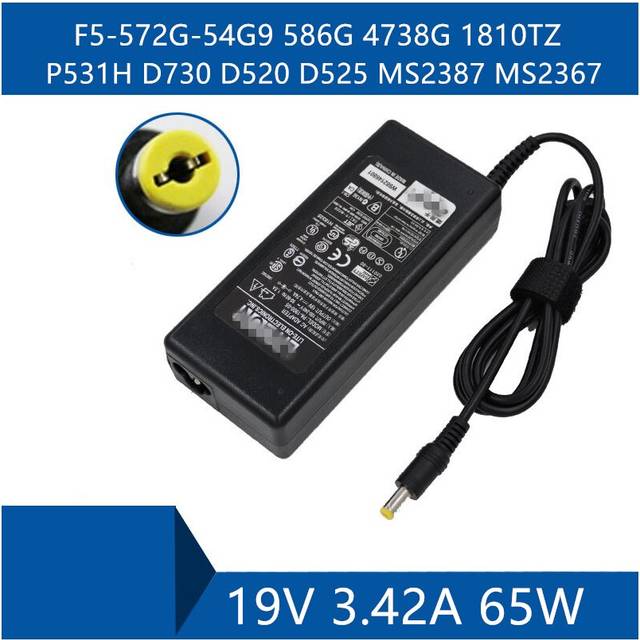 (a-) Laptop AC Adapter DC Charger Connector Port Cable For Acer F5-572G-54G9 586G 4738G 1810TZ P531H D730 D520 D525 MS2387 MS2367