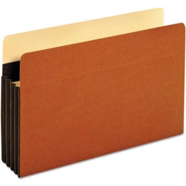 Pendaflex PFXC1526EHD 3.5 in. Heavy-Duty File Pocket Expansion - Legal Size, Red & Brown- Pack of 25
