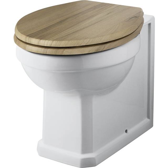 Hudson Reed Richmond Comfort Height Back to Wall Pan - White, White