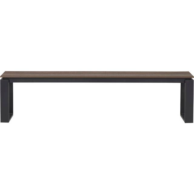 Kellen Powder Coated Aluminium Garden Bench - Brown (43cm H X 180cm W X 36cm D)