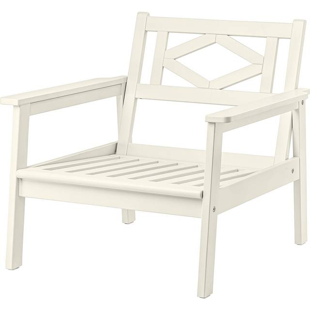 BONDHOLMEN fåtölj, utomhus, vit/beige