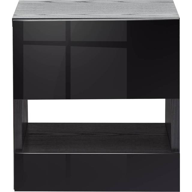 Galicia Pair of Wall Mounted Bedside Tables - Black
