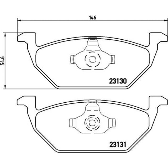 Brake pads set fits vw beetle 5c front 98 to 19 brembo 180698151 180698151a