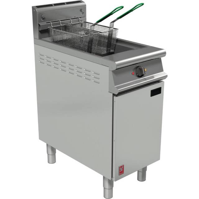 Falcon Dominator Plus Twin Basket Fryer & Fryer Angel Natural Gas