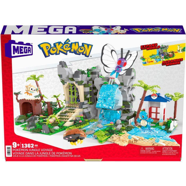 Mattel Pokemon Mega Construx Construction Set Pokemon Jungle Voyage