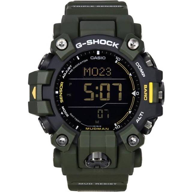 Casio G-Shock Mudman Master Of G-Land Digital Green Resin Strap Solar GW-9500-3 200M Men's Watch