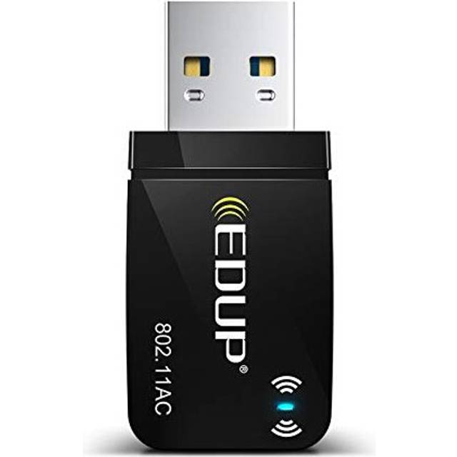 EDUP AC1300Mbps WiFi Dongle, USB 3.0 Mini Dual Band 5GHz/2.4GHz WiFi Adapter for PC Desktop Laptop,802.11ac Wireless Network Supports Windows 11/