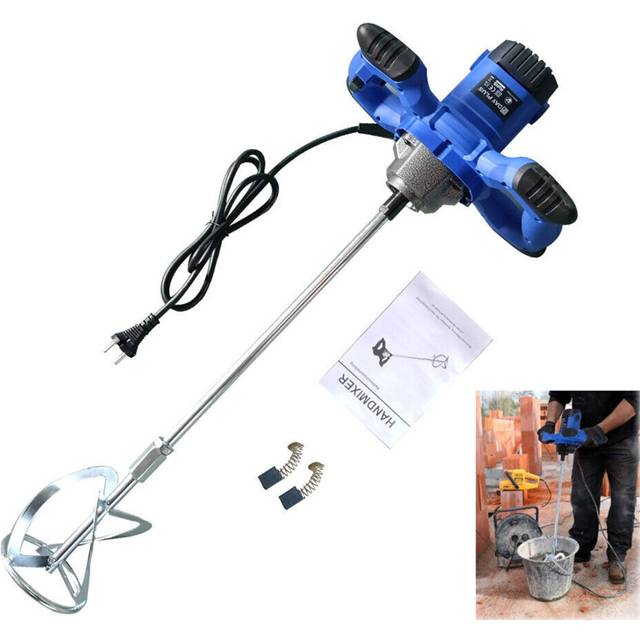 Electric Cement Mixer Mortar Cement Paint Stirrer Mixer Machine 2600W Handheld Mortar Mixer 120mm Diameter Stirrer