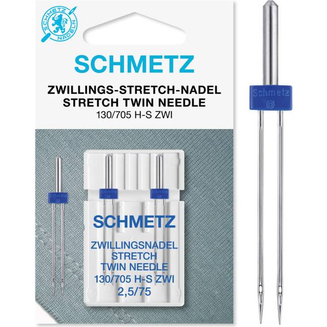 Schmetz 1774 Twin Stretch Machine Needle Size 2.5/75 1ct (2 Pack)