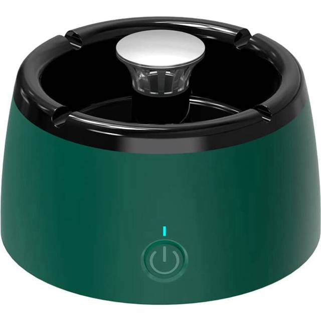 Smokeless Home Ashtray, Rechargeable Ashtray for Car Indoor Outdoor Home Office (Green)