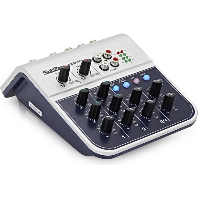 SubZero SZ-MIX04 Mini Mixer med 4 kanaler