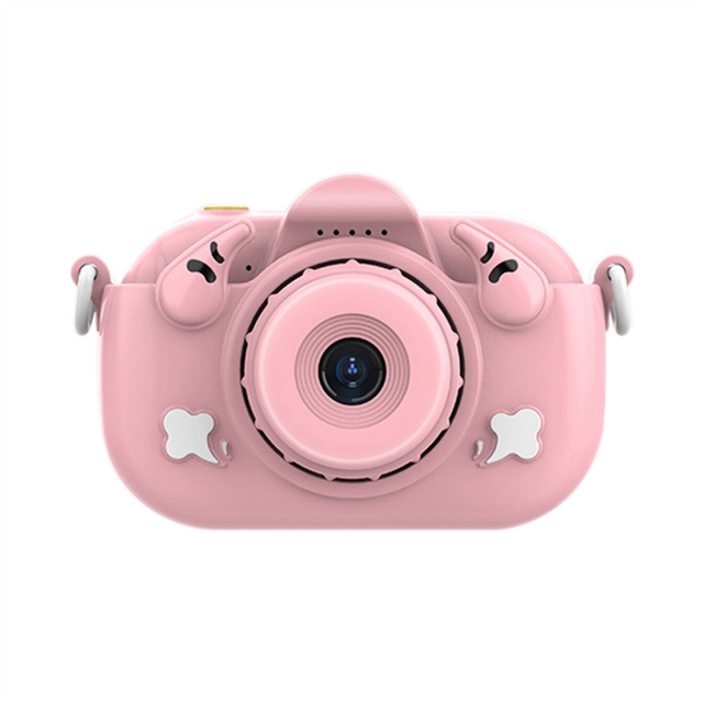 32G Memory Children Mini Camera HD Digital Photography Camera Instant Print Camera for Kid Birthday Gift Pink