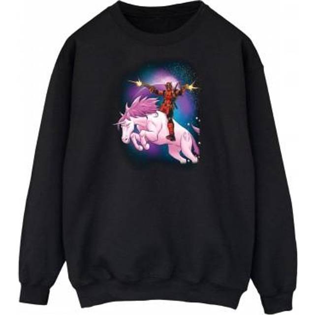 Deadpool Space Unicorn Sweatshirt - Black - XL