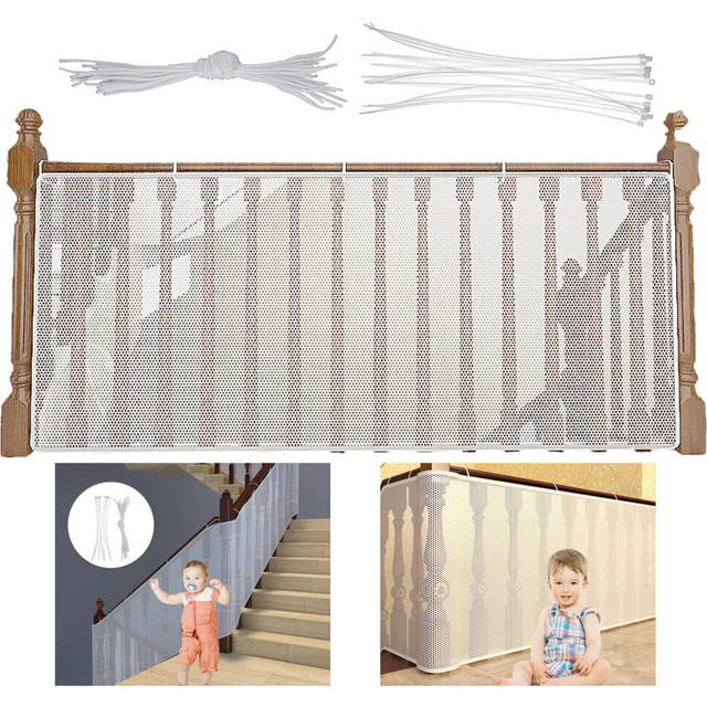 Durable Child Safety Protective Net Multipurpose Bannister Guard Deck Fence Fine Mesh Protect for Balcony Garden Yard Stairs